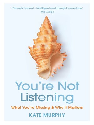 cover image of You're Not Listening